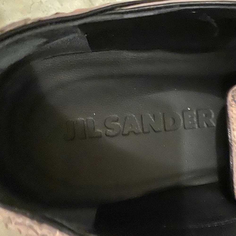 Authentic Jil Sander 40mm Platform Python & Leath… - image 4